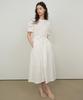 PAUL&ALICE Shirred String Dress / White