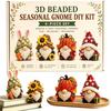 DIY 1D Gartenzwerg Perlenstickerei-Sets Zubehör Perlenstickerei Bastelset Buntes Perlenbastel-Set für Anfänger Mädchen Frauen Enthusiasten
