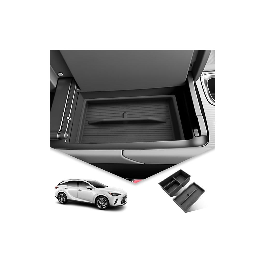 BIBIBO Lexus RX 5th Generation Hybrid Dedicated Console Box Storage Box Large Capacity Easy Installation Console Tray Silicone Armrest Box Lexus RX