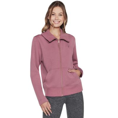 Hoodless Hoodie Skechcloud Jacket, Womens Purple Sweatshirt
