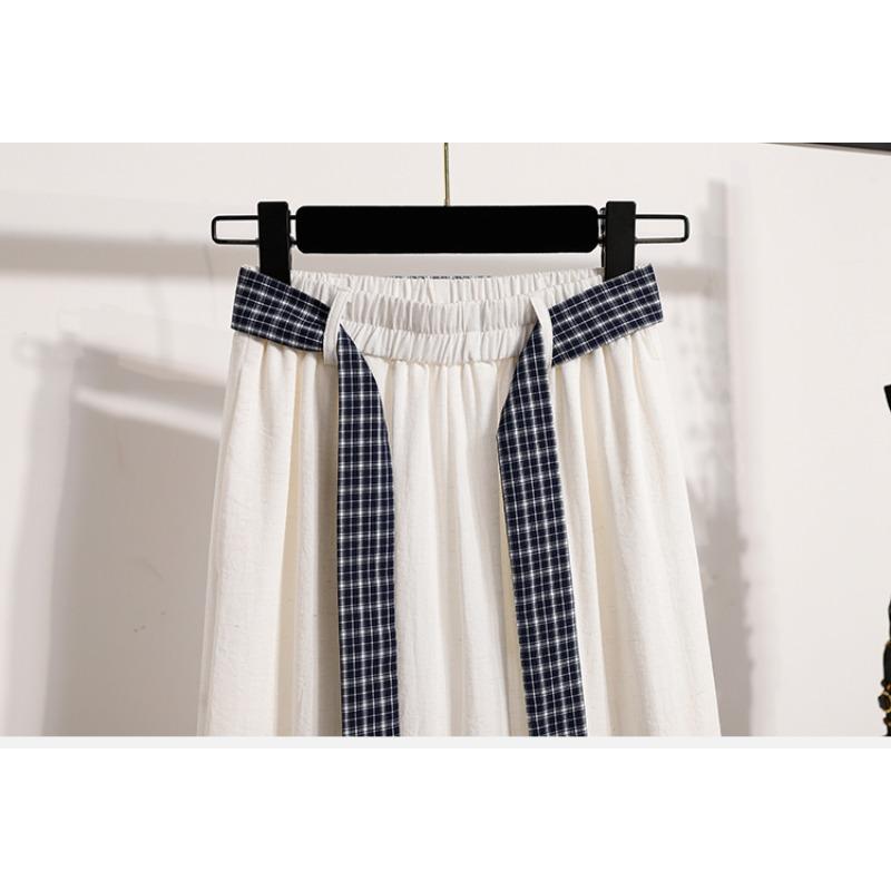 DIMANAF 2026 Plus Size Summer Women Pants Cotton Thin Elastic Waist Oversize Fashion Lady Casual Long Pants Solid Black