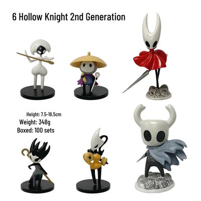 6 Stile Hollow Knight 6,5-Zoll Figuren-Set: Hornisse, Königin, Eichhörnchen