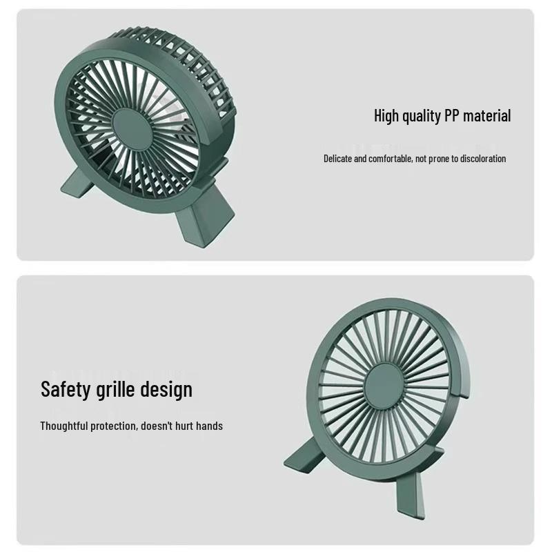 Portable USB Mini Desktop Fan: Quiet, Powerful Airflow for Office or Home Use