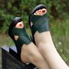 Fashion Big Four Summer Trendy New Women's Cool Slippers Coarse Heels Mom High Heels Anti Platform 100 Casual Women's Shoes