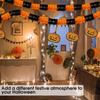 Halloween Party Decorations Set with Pull Flower Pumpkin Paper Garland Hanging Banner for Home Hotel Office Garden Bar Theme