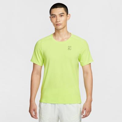 Nike Tennis Tops Men s Green Crew Neck Moderate XL