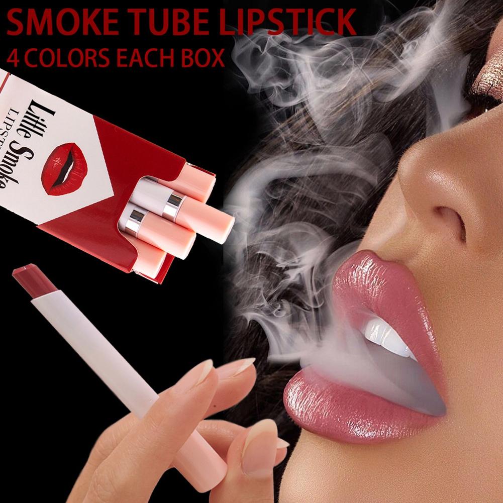 4pcs Matte Lipstick Longlasting Lip Gloss Smooth Waterproof Lip Makeup CosmeticSet A