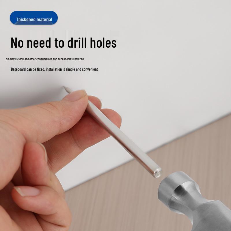 Dual-Headed Skirting Board Nail: Traceless Two-Way Edge Sealing Iron Nail with Dual-Pointed Ends.