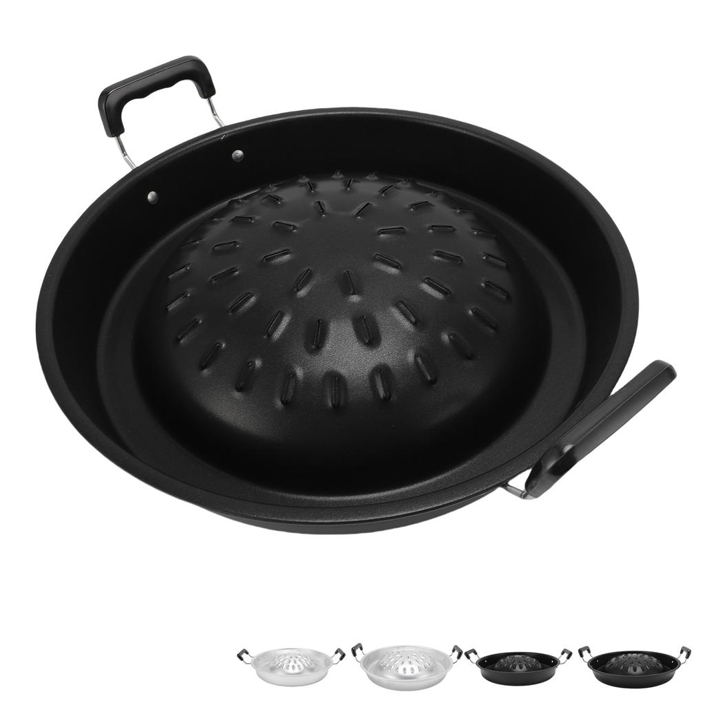 Padella per barbecue tailandese 2 in 1 antiaderente, riscaldamento uniforme, pentola calda in alluminio, griglia a carbone, per fornello a gas, fornello a gas a bombola