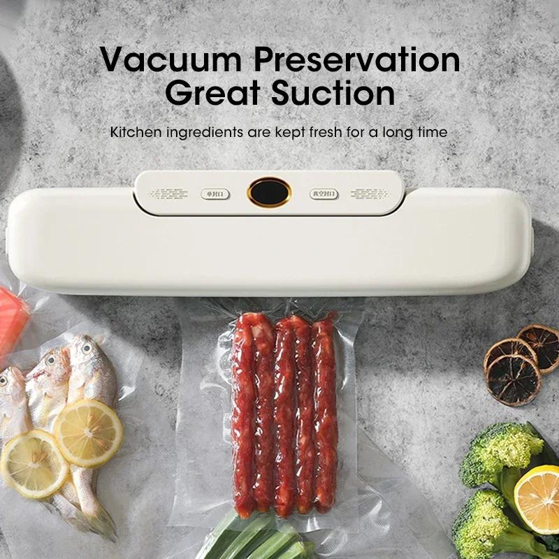 New Automatic Vacuum Sealer Machine For Food Storage With 10pcs Free Food Saver Bags VSealing Machine for Vacuum Pac