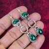Malachite Earrings, 925 Sterling Silver Jewelry, Gift For Women Handmade Earrings Gemstone Jewelry