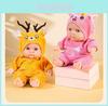 Adorable 8-inch Plush Reborn Doll Panda Realistic Baby Toy Birthday Gift For Girls