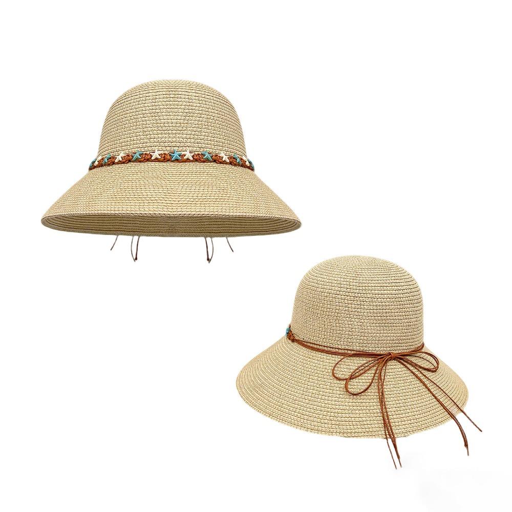 Sun Protection Woven Hat Wide Brim Sunshade Hat New Straw Hat  Seaside Beach