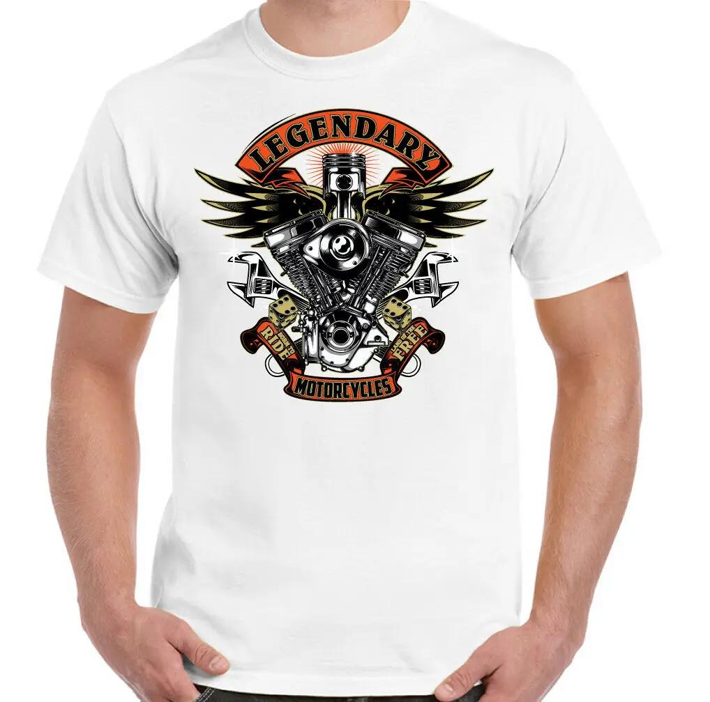 2025 New Model Motorcycle Graphic Cotton Tshirt Unisex Men Women Summer Short Sleeve Fashion Brand Tee Luxury Casual Vintage Re