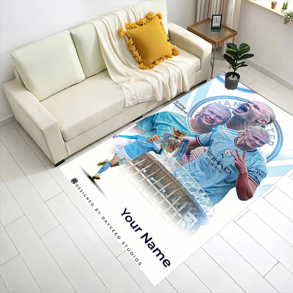 Haaland (95) Personalized Name Area Rug Perfect for Kitchen Dormitory Playrooms Bedrooms Anti-slip Rug Decorate Offices Spiritual Gift