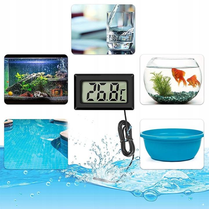 Precise Digital Electronic Thermometer with Probe + Clear Display
