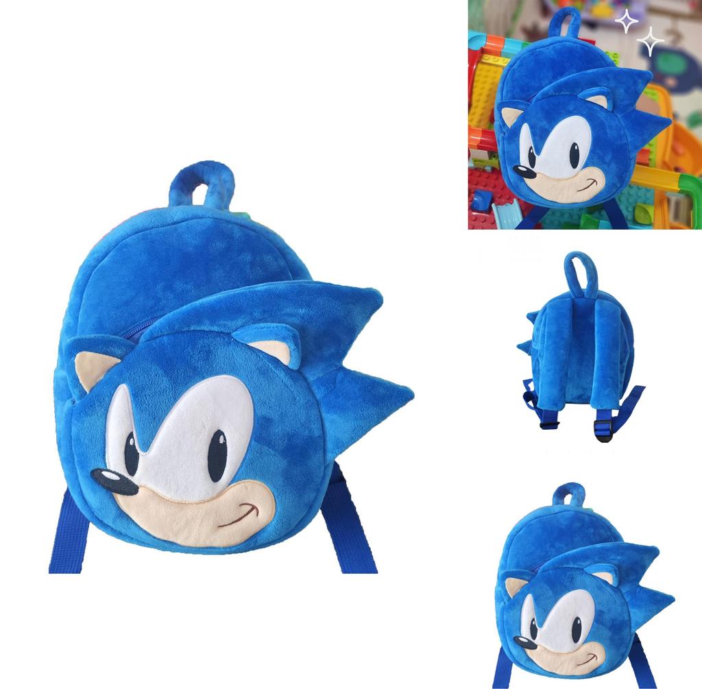 Pluszowy plecak Sonic Kolorowy i modny plecak dla maluchów i dzieci