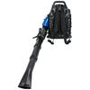 Soffiatore a Foglie, Soffiatore a Foglie a Zaino a Gas 75,6CC, Soffianeve a 4 Tempi per Cura del Prato Giardino Polvere Detriti (blu)