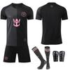 2025-26 Miami Visitante Negro No. 10 Juegos de Uniforme de Fútbol Camiseta 9 Suarez Original