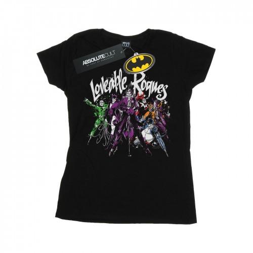 

DC Comics Womens/Ladies Batman Loveable Rogues Cotton T-Shirt білий