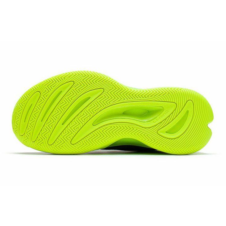 Li Ning Youth Pioneer Team 2.5 Comfortable Rebound Support Mid-Top Basketball Shoes Kids basketball shoes Black Fluorescent-Green YKBS050-17