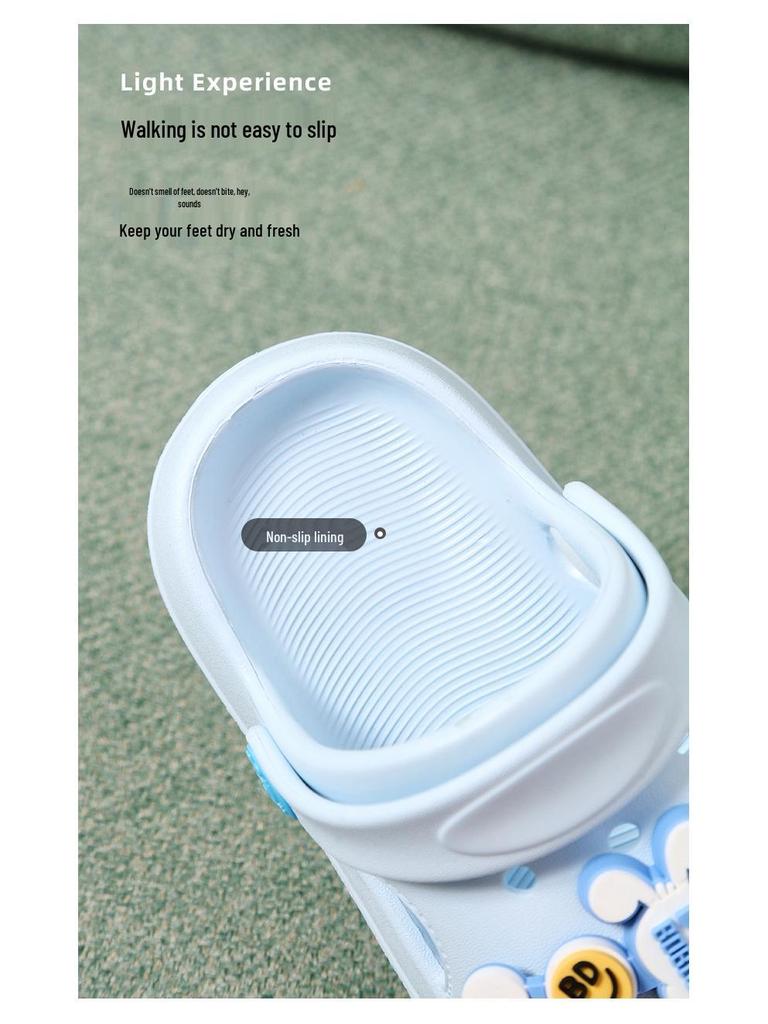 Bobdog Toddler Boys' Summer Closed-Toe Breathable EVA Slippers
