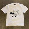 Double Weave Pure Cotton 3a260g Short Sleeve Tshirt Unisex Loose Fit American Retro Style Breathable Summer Top For Couples