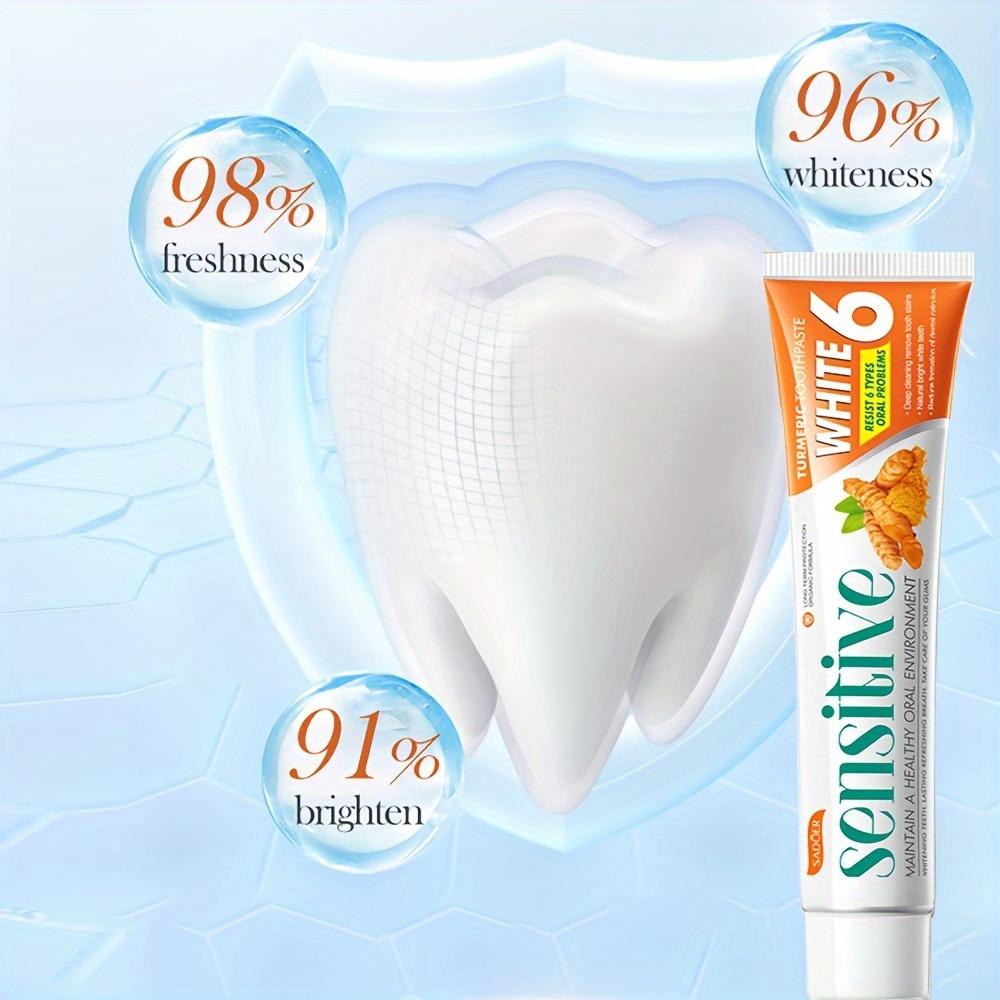 Turmeric Toothpaste - 1 Pack. Improves Breath, Deep Cleansing & Whitens Teeth, 100g Per Tube