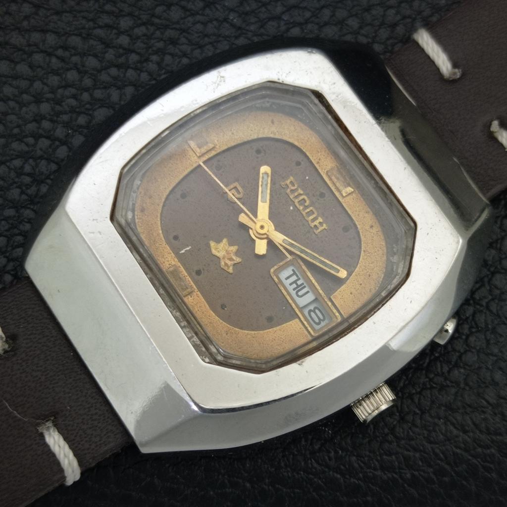 AUTOMATIC VINTAGE RICOH R31 JAPAN MENS ORIGINAL DIAL WATCH a703560-1