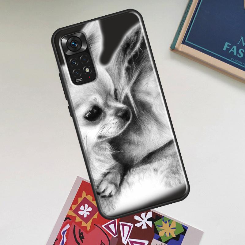 

Chihuahua Face Floral Dog Case For Xiaomi Redmi Note 14 13 12 11 9 10 15 Pro Plus Redmi 15 15C 14C 13C 12C 10C Cover Redmi Note 15 5G