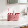 Toothbrush Holder Cartoon Cat Design Multifunctional Bathroom Organizer Makeup Brushes Pens Kitchen Utensils Holder