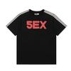 Foreign Trade Meichao Sp5der555555 Spider Web Printing Summer Loose Trend Men's and Women's Couples Short Sleeve T-Shirt Summer