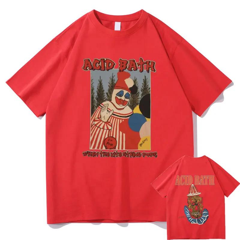 

Acid Bath When The Kite String Pops Графічний принт з обкладинки альбому Футболка Чоловіки Жінки Вінтажний Готичний Рок Футболка Чоловічий Хіп-Хоп Оверсайз Вуличний Одяг Футболки M зелений