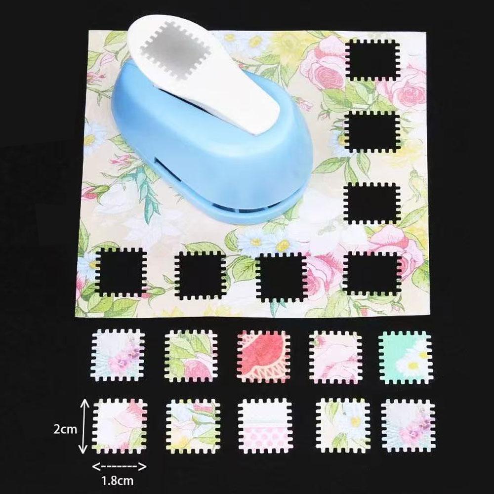 

1PC All in One Stamp Embossing Tool with Hole Punch for Scrapbooking Journaling Creative Handmade Craft Supplies синій