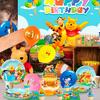 112Pcs Cartoon Birthday Party Supplies, Cartoon Party Decorations Set - Cartoon Tablecloth Balloons Backdrop Etc. Cartoon Party Birthday Decorations