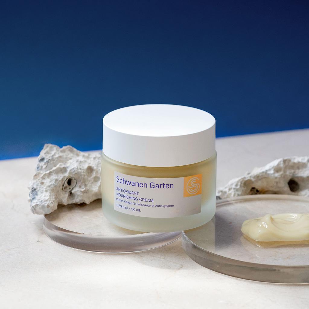 Schwanen Garten Nourishing Cream 50ml Night Repair SG Antioxidant High Clean Organic Korean Skin Care 1.69oz / - Cream, Source, Moisturizing, Vegan,