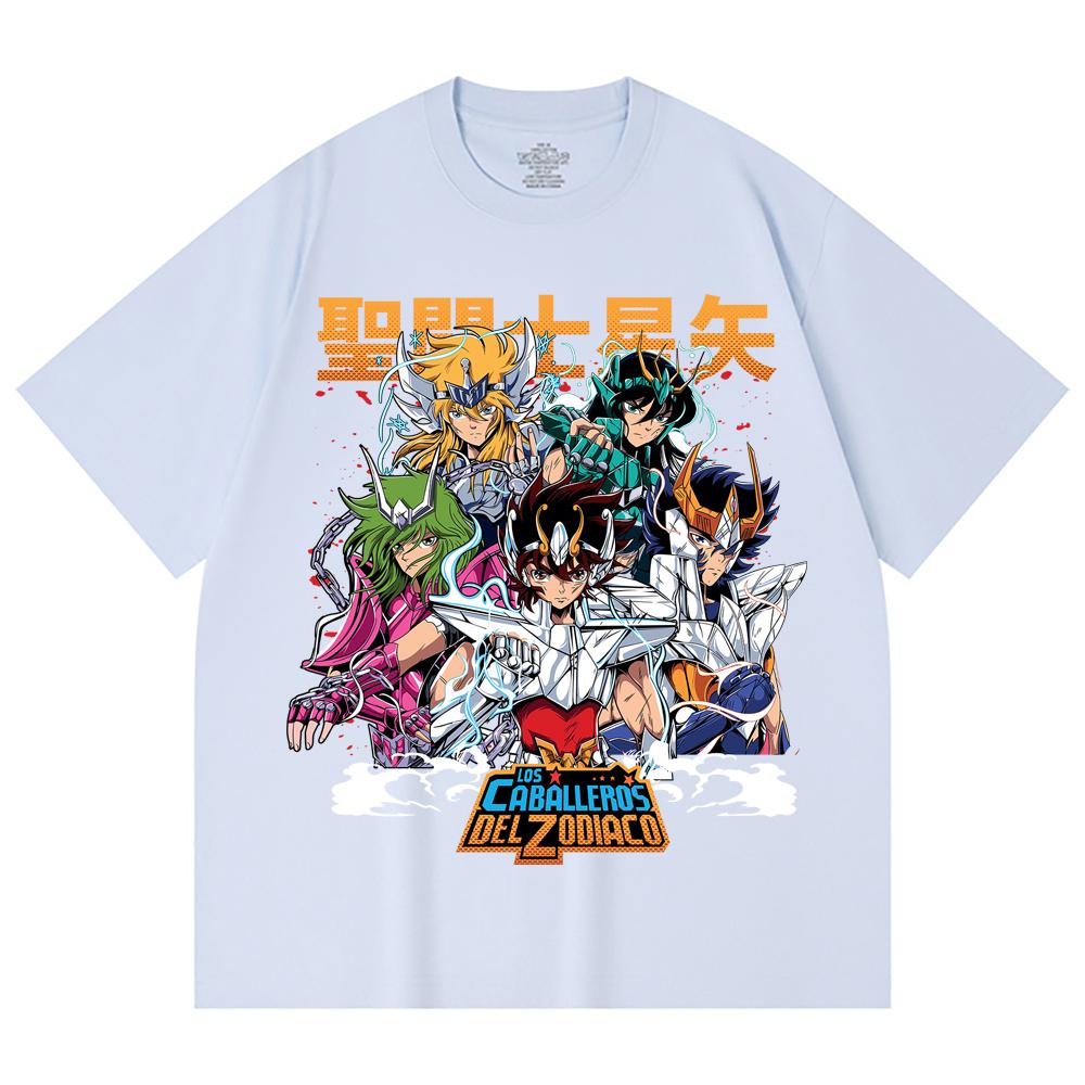 T-shirt Unisex in Cotone Pesante 230 g/m² 100% Cotone con Stampa Saint Seiya V1