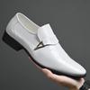 Leather Shoes for Men 2025 New Patent Leather Business Men Casual Shoes Slip On Party Dress Footwear Pointed Toe Loafers
