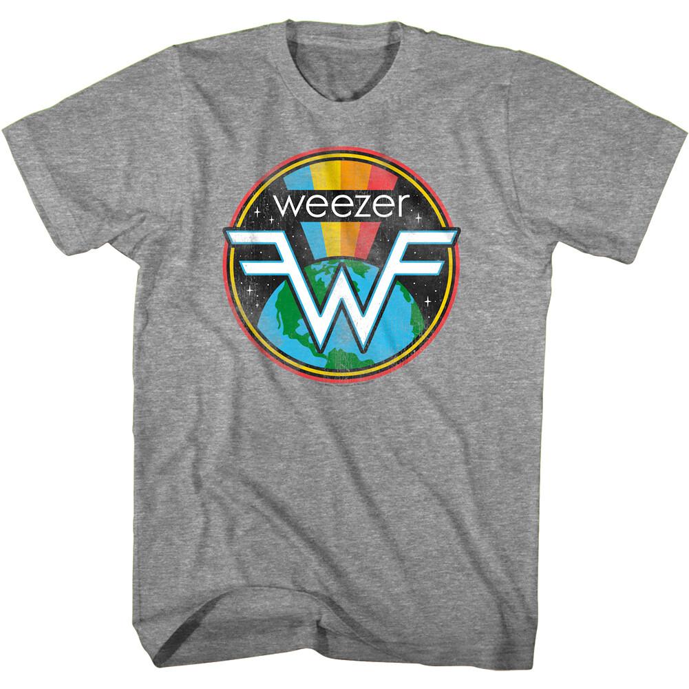 

Weezer Space Logo Men s T Shirt Pacific Daydream Album Rock Band Merch Concert 4XL