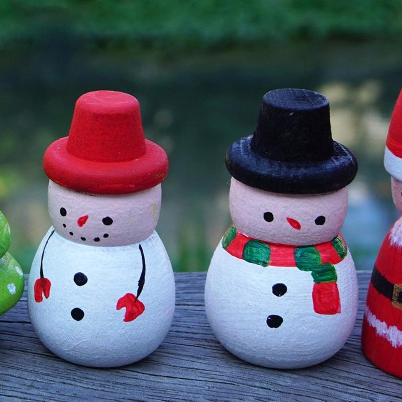 Unbemaltes Holz Baum Steckpuppen Baum Holz Rohling zum Bemalen Basteln Dekoration