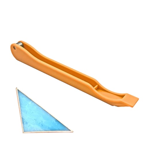 Copper Foil Hand Foiler, Stained Glass Hand Foiler - Handy Foiler Tool for Copper Foil Hand Foil Stained Glass - Upgraded Stainless Steel Roller Hand