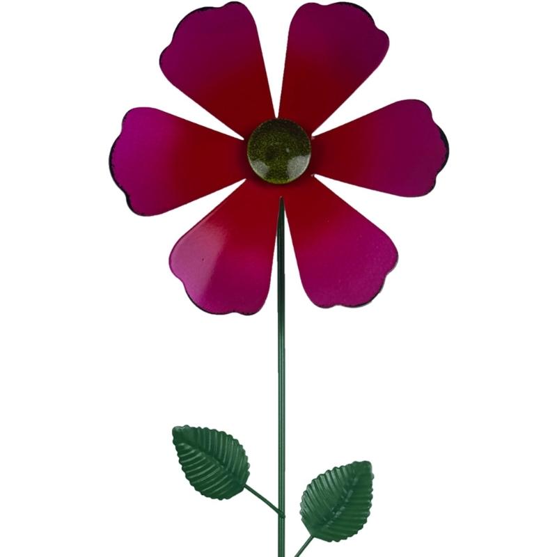 Metal Wind Spinner Stake Sculpture Ornaments For Outdoor Garden Yard Decoration Birthday Gift Easy Ground Installation