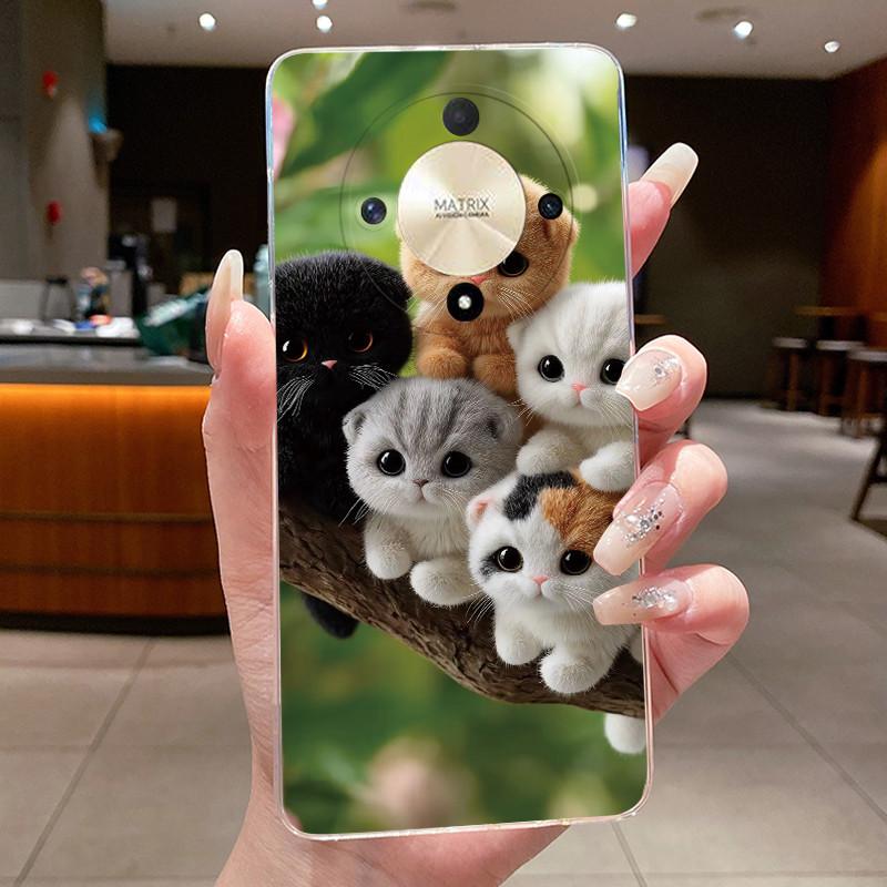 Casing For Honor X9b X9a Magic 6 5 Lite 5G Luxury Dragon Cute Cool Boys Girls Transparent Soft silicone Back Cover Phone Case