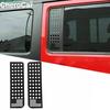 Rear Door Triangle Window Glass Cover Trim US Flag  For 2007-17 Jeep Wrangler JK
