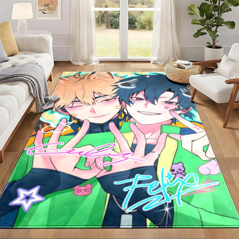 Link Click Carpet Door Mat for Living Room or Bedroom Protective Mat Under Chair Office Decoration Christmas Gift Birthday Present