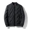 Leichte Herren-Pufferjacke mit Entendaunen - Stilvoller Herbst/Winter Stehkragen, Kurz und Warm