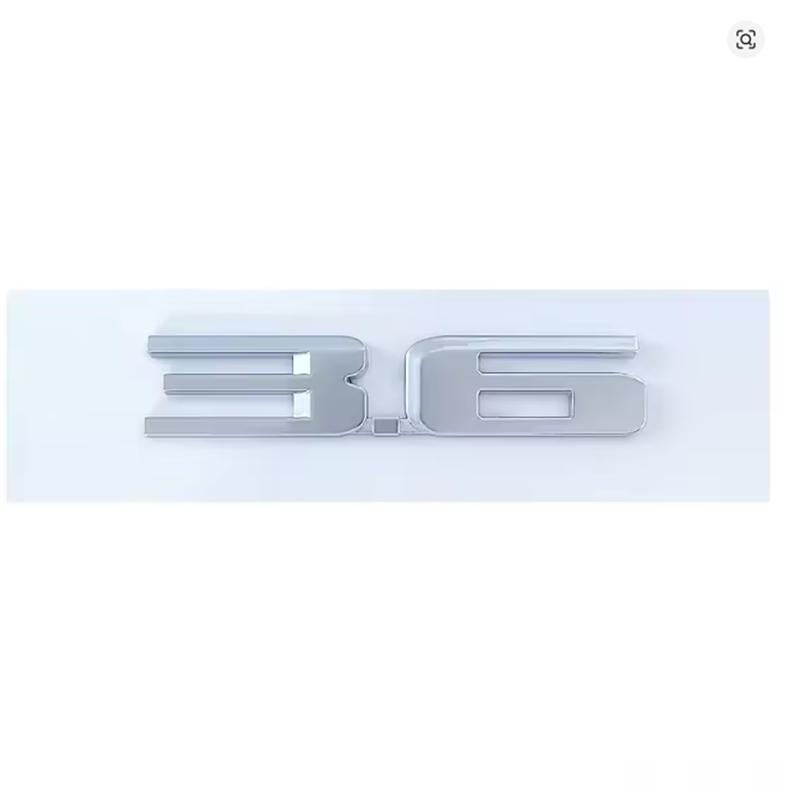 ABS Auto Seitenemblem Buchstabe Heckklappen-Plakette Aufkleber für Cadillac 3.6 36S SRX CTS ATS XT5 BLS DTS XLR Escalade Deville
