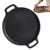 Non-Stick Korean Barbecue Pan Thick Roasting Grill Tray Portable BBQ Grill Pan  Kitchen Cookware