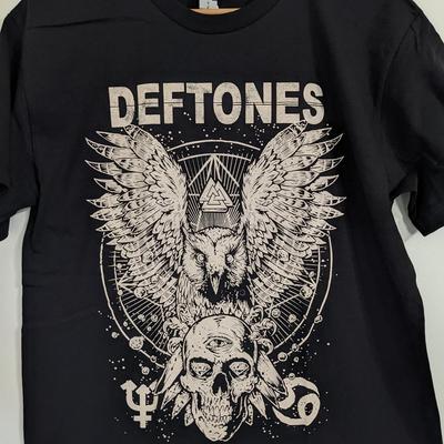 Deftones Band Shirt Deftones Cotton Black Unisex T-shirt S5XL VN2134