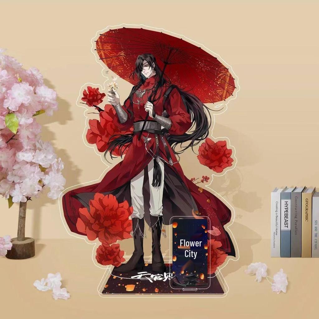 Heaven Official's Blessing: Hua Cheng & Xie Lian 10cm Double-Sided Desktop Ornament - Exquisite Fan-Made Collectible